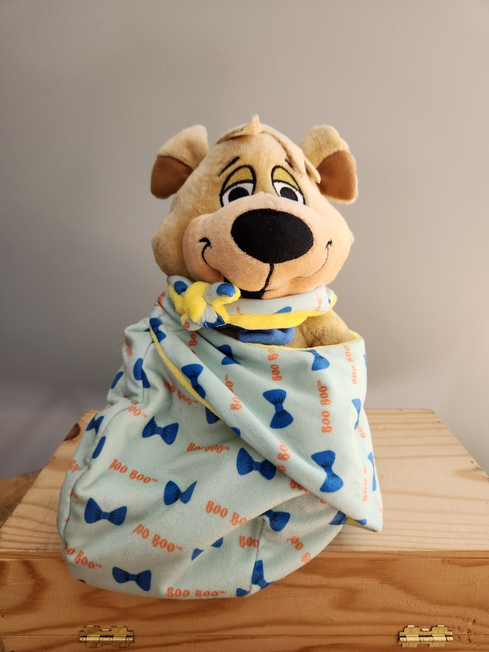 Boo-Boo Bear Swaddled Stuffed Animal Hanna Barbera Yogi Bear Jellystone